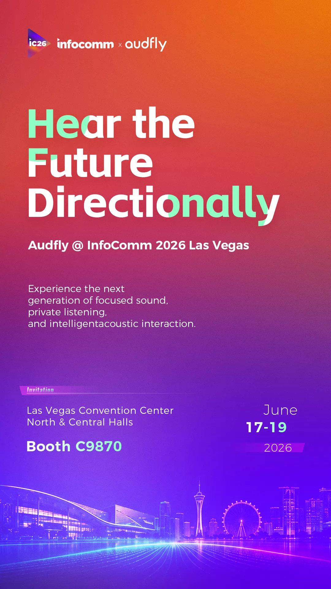 Audfly to Exhibit at InfoComm 2026 in Las Vegas - Audfly