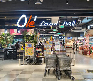 We mounted the ultrasonic directional speakers in the targeted spots of the supermarket, when a cust