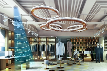 Super Directional Speaker in Luxury Store